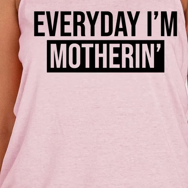 Everyday Im Motherin Women's Knotted Racerback Tank