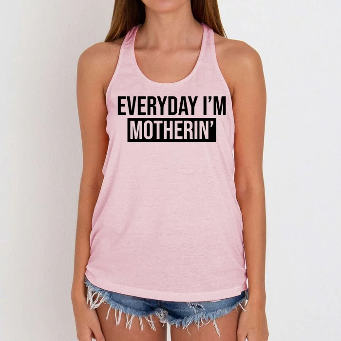 Everyday Im Motherin Women's Knotted Racerback Tank