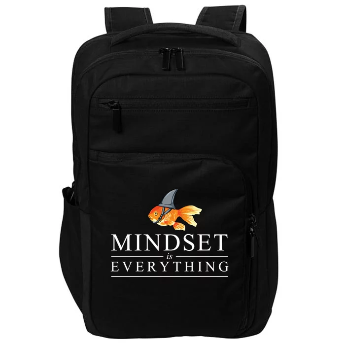 Everything Is Mindset Shark Fin Goldfish Vintage Impact Tech Backpack