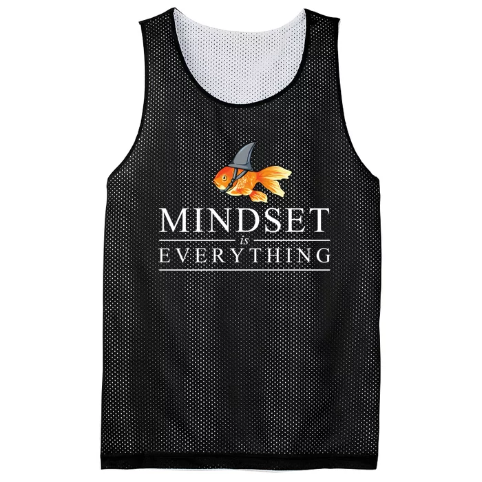 Everything Is Mindset Shark Fin Goldfish Vintage Mesh Reversible Basketball Jersey Tank