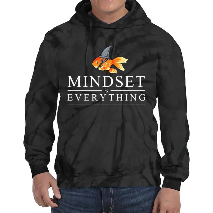 Everything Is Mindset Shark Fin Goldfish Vintage Tie Dye Hoodie