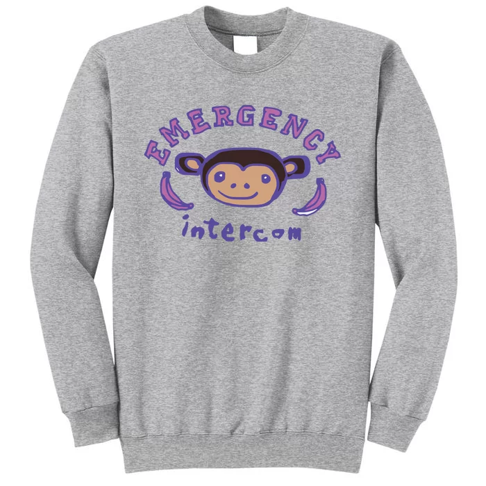 Emergency Intercom Monkey Tall Sweatshirt