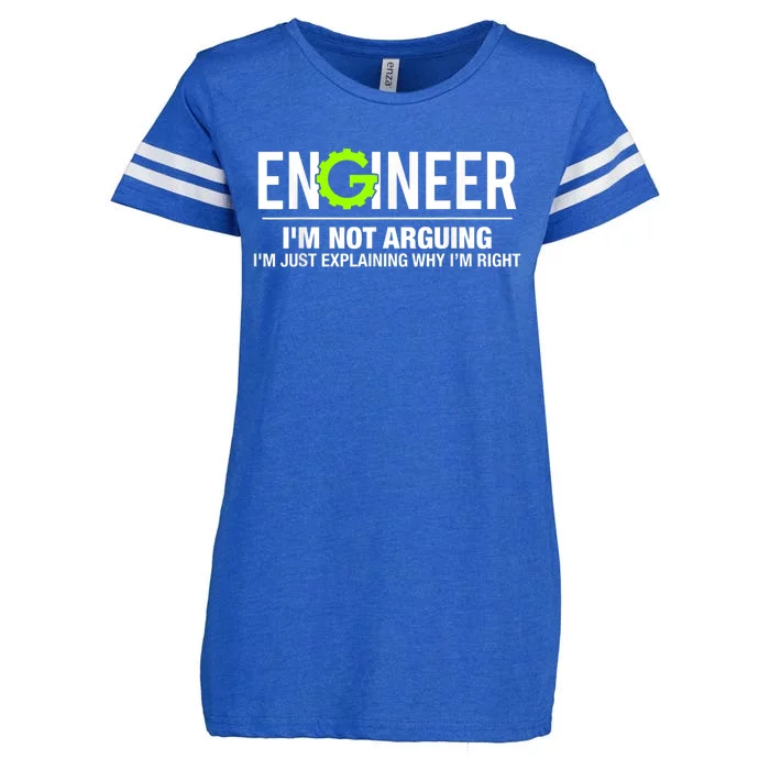 Engineer I'm Not Arguing Funny Engineering Enza Ladies Jersey Football T-Shirt