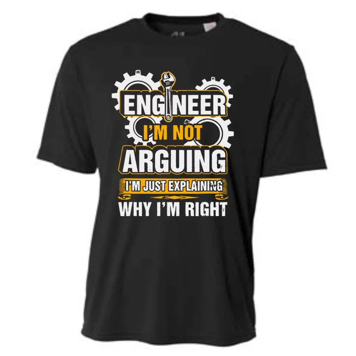 Engineer I'm Not Arguing Just Explaining Why I'm Right Cooling Performance Crew T-Shirt