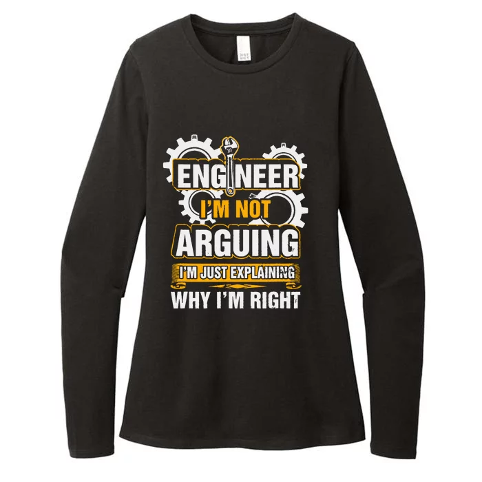 Engineer I'm Not Arguing Just Explaining Why I'm Right Womens CVC Long Sleeve Shirt