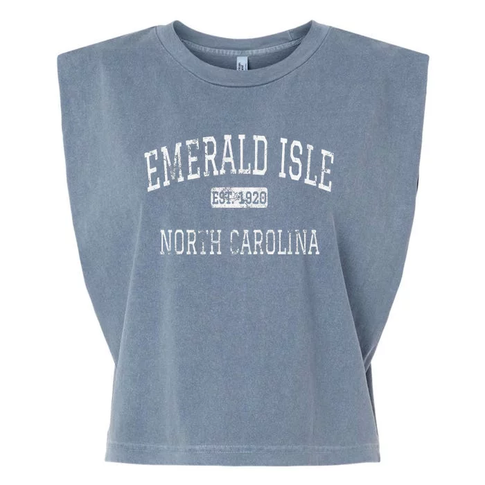 Emerald Isle North Carolina Nc Vintage Garment-Dyed Women's Muscle Tee