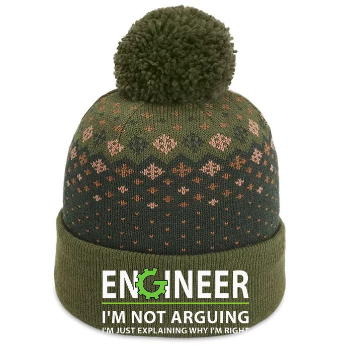 Engineer Im Not Arguing Funny Engineering Quote Engineers The Baniff Cuffed Pom Beanie