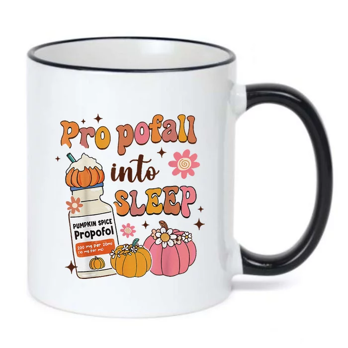 Er Icu Nurse Fall Halloween Propofall Into Sleep Pumpkin Black Color Changing Mug