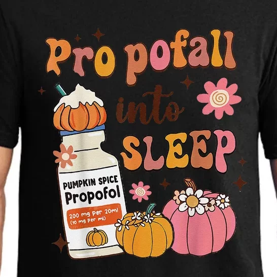 Er Icu Nurse Fall Halloween Propofall Into Sleep Pumpkin Pajama Set