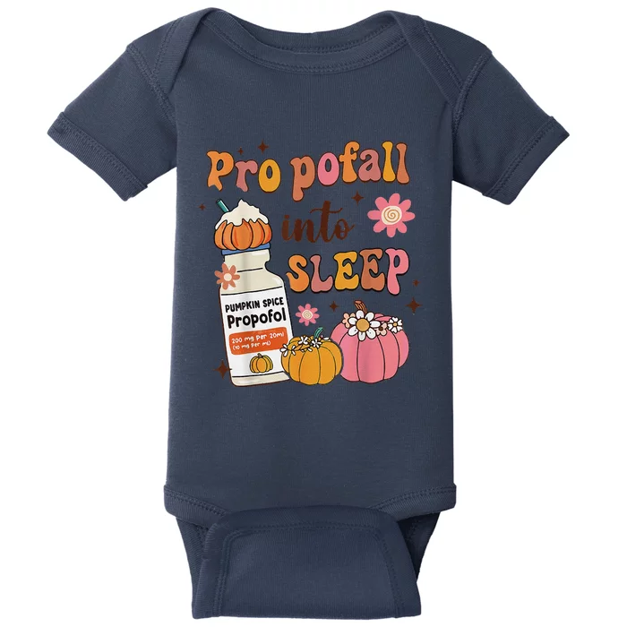 Er Icu Nurse Fall Halloween Propofall Into Sleep Pumpkin Baby Bodysuit