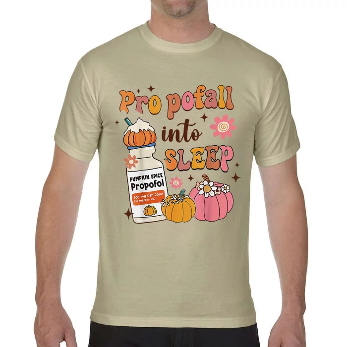 Er Icu Nurse Fall Halloween Propofall Into Sleep Pumpkin Comfort Colors T-Shirt