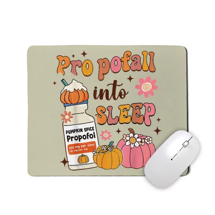 Er Icu Nurse Fall Halloween Propofall Into Sleep Pumpkin Mousepad