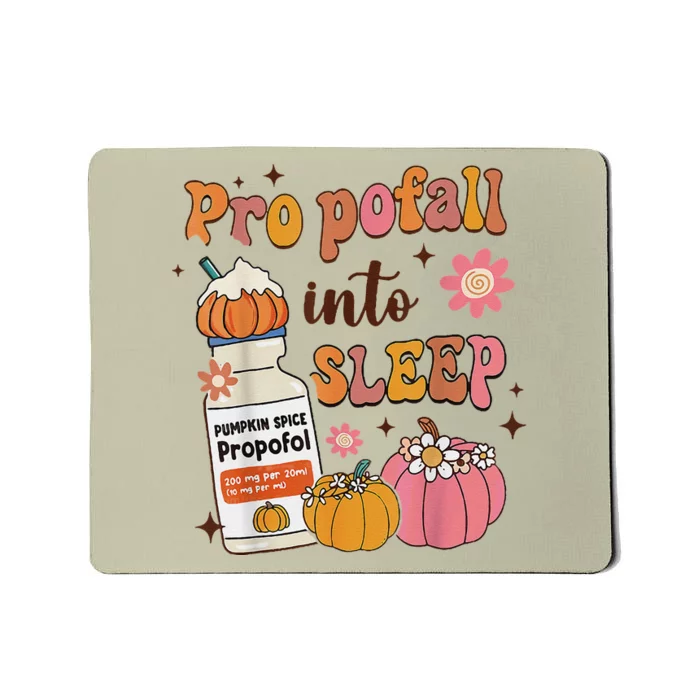 Er Icu Nurse Fall Halloween Propofall Into Sleep Pumpkin Mousepad