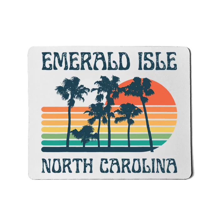 Emerald Isle North Carolina Beach Summer Vacation Vintage Mousepad