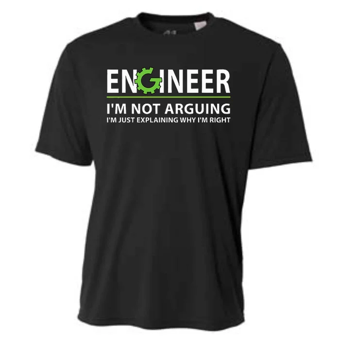 Engineer I'm Not Arguing Funny Engineering Quote Engineers Cooling Performance Crew T-Shirt