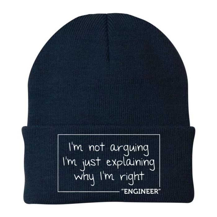 Engineer Im Not Arguing Shirts Funny Engineering Gift Idea Knit Cap Winter Beanie