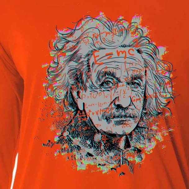 Einstein Paint Splatter Cooling Performance Long Sleeve Crew