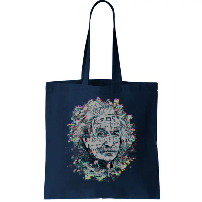 Einstein Paint Splatter Tote Bag