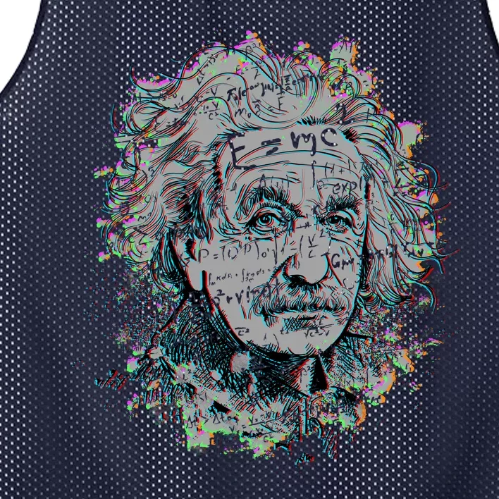 Einstein Paint Splatter Mesh Reversible Basketball Jersey Tank