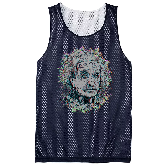 Einstein Paint Splatter Mesh Reversible Basketball Jersey Tank