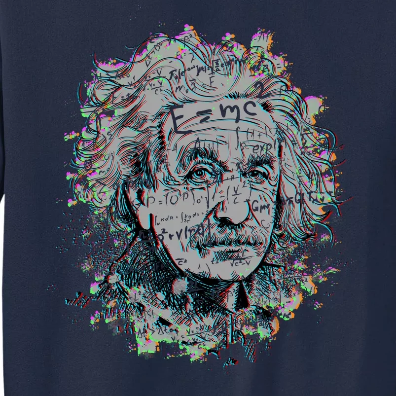 Einstein Paint Splatter Tall Sweatshirt