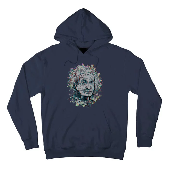 Einstein Paint Splatter Tall Hoodie