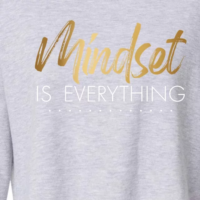 Everything Is Positive Mindset Inspirational Motivational Cropped Pullover Crew