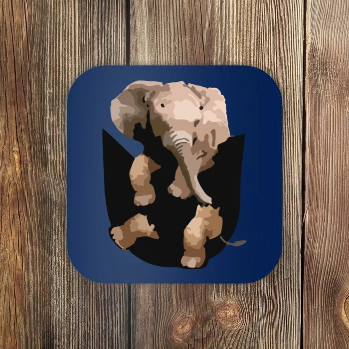 Elephant In Pocket Gifts Funny Elephant Lover Coaster