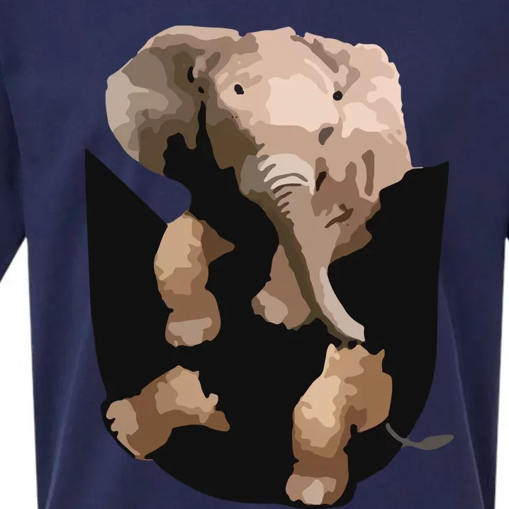 Elephant In Pocket Gifts Funny Elephant Lover Sueded Cloud Jersey T-Shirt