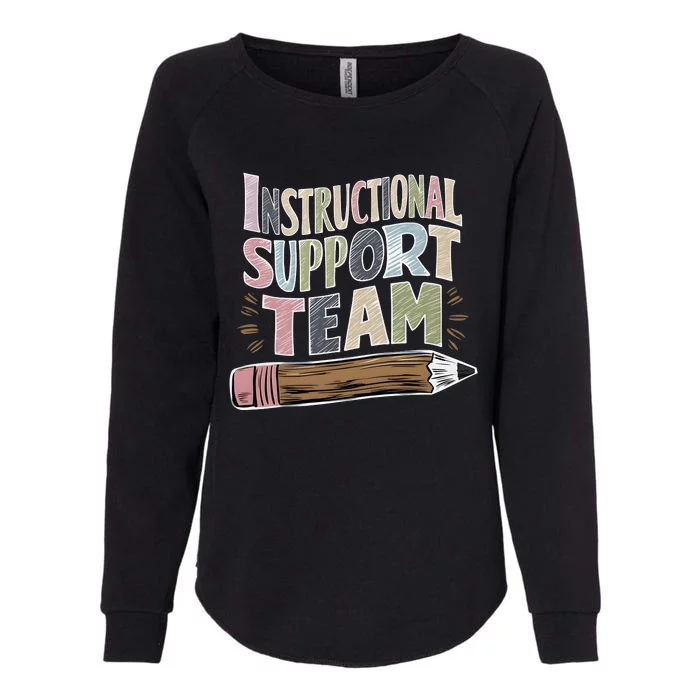 Elementary Instructional Support Staff Team Womens California Wash Sweatshirt