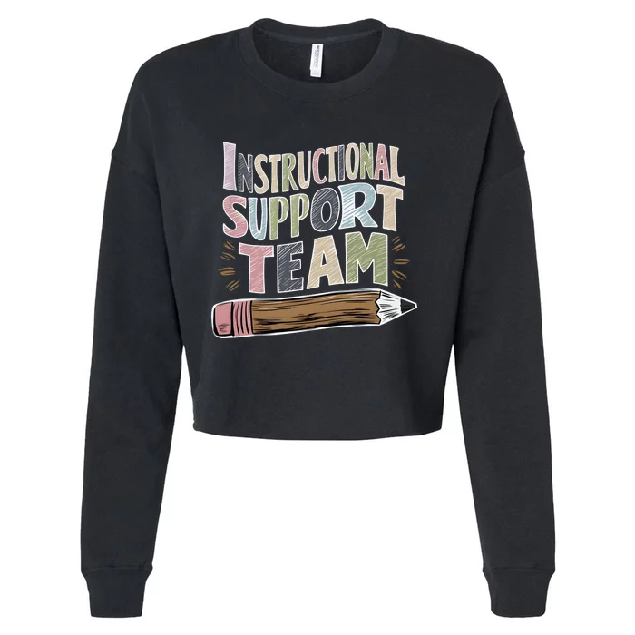 Elementary Instructional Support Staff Team Cropped Pullover Crew