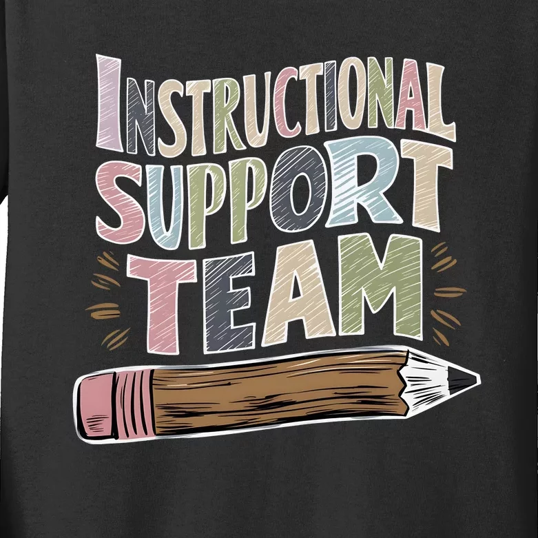 Elementary Instructional Support Staff Team Kids Long Sleeve Shirt