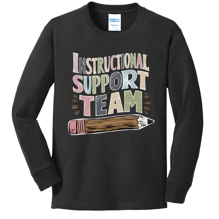 Elementary Instructional Support Staff Team Kids Long Sleeve Shirt