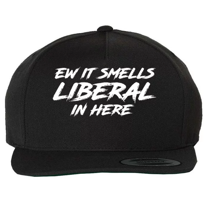 Ew It Smells Liberal In Here Wool Snapback Cap