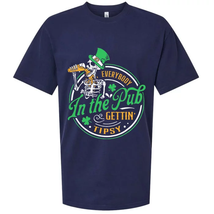 Everybody In The Pub Getting Tipsy St Patricks Day Sueded Cloud Jersey T-Shirt