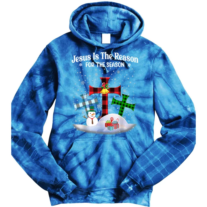 Esus Is The Reason For The Season Christian Christmas Gift Tie Dye Hoodie