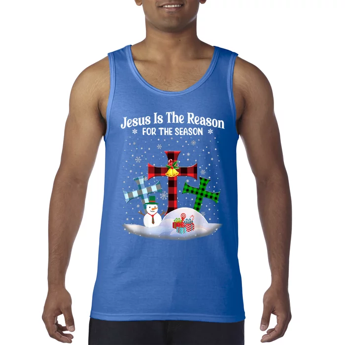 Esus Is The Reason For The Season Christian Christmas Gift Tank Top