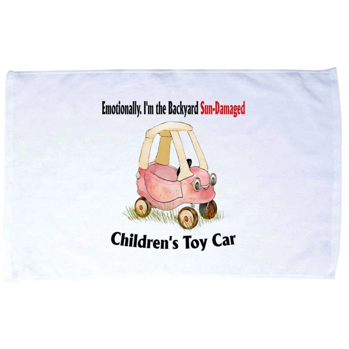 Emotionally I’m The Backyard SunDamaged Children’s Toy Car Microfiber Hand Towel