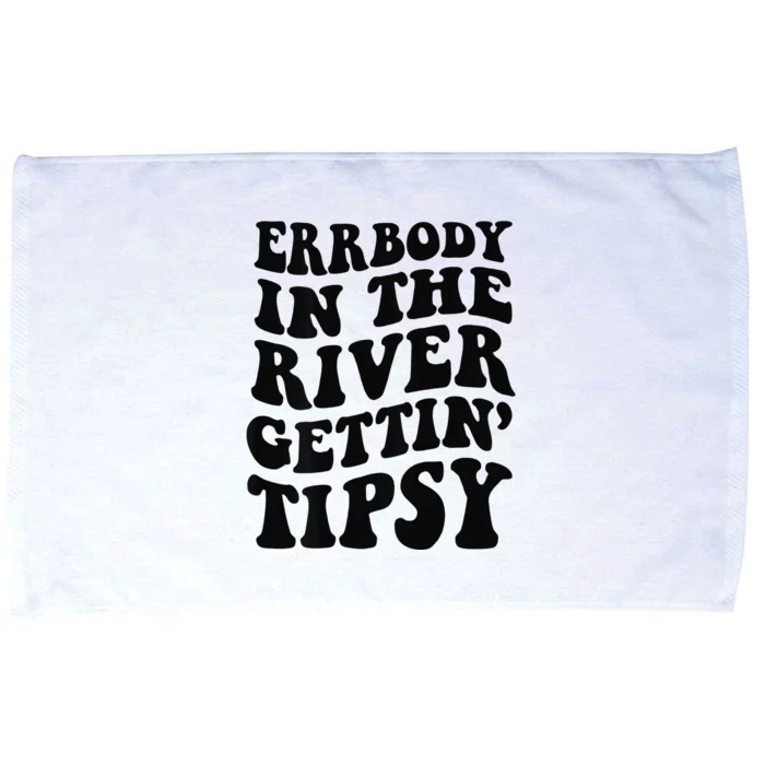 Everybody in the river getting tipsy Microfiber Hand Towel