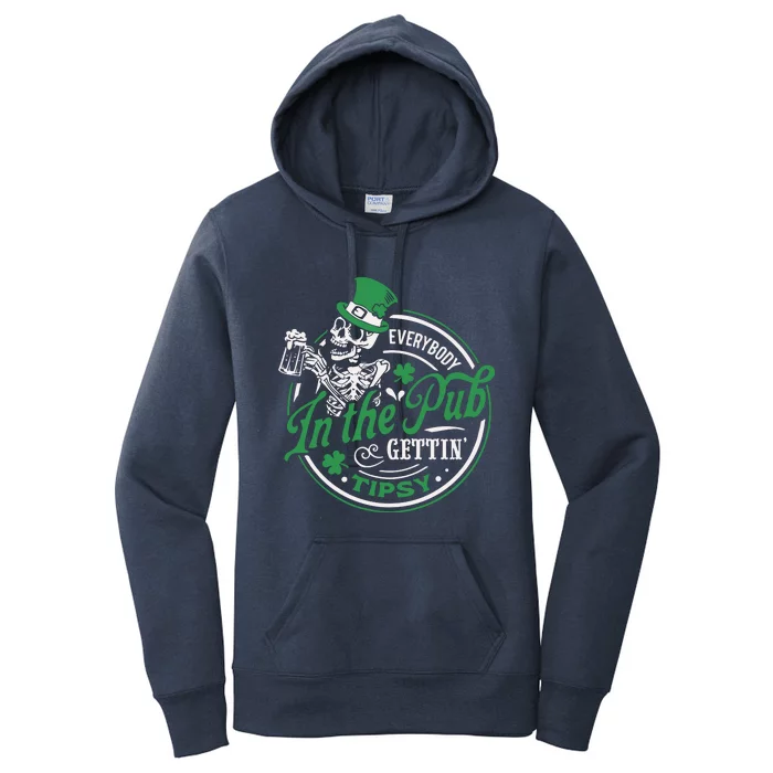 Everybody In The Pub Gettintipsy Drinking Irish Women's Pullover Hoodie