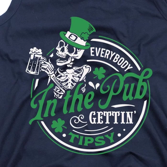 Everybody In The Pub Gettintipsy Drinking Irish Tank Top