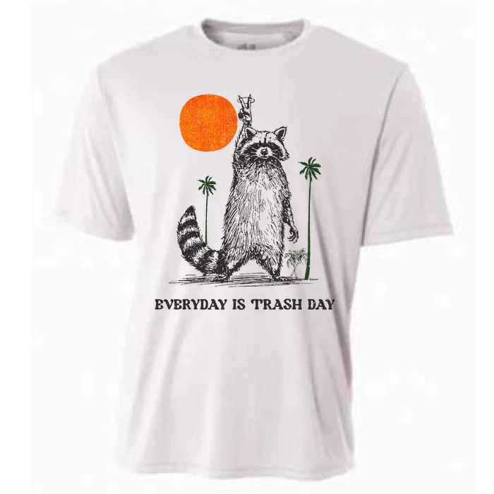 Everyday Is Trash Day Raccoon Cooling Performance Crew T-Shirt