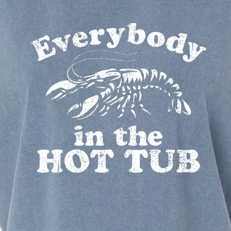 Everybody In The Hot Tub Garment-Dyed Women's Muscle Tee