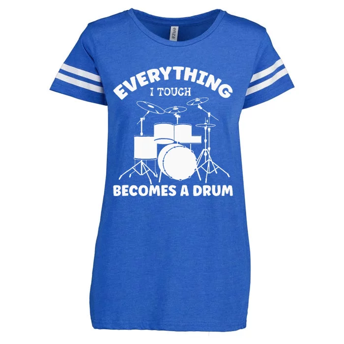 Everything I Touch Becomes A Drum Drummer Enza Ladies Jersey Football T-Shirt