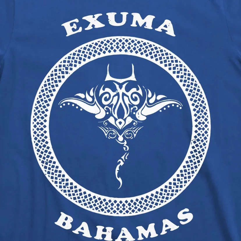 Exuma Islandsbahamas Tribal Stingray Vacation T-Shirt