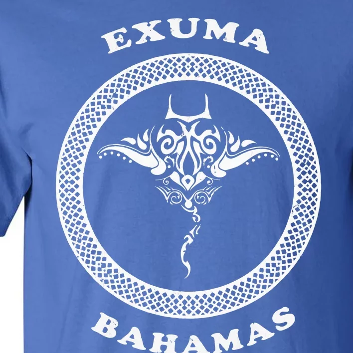 Exuma Islandsbahamas Tribal Stingray Vacation Tall T-Shirt