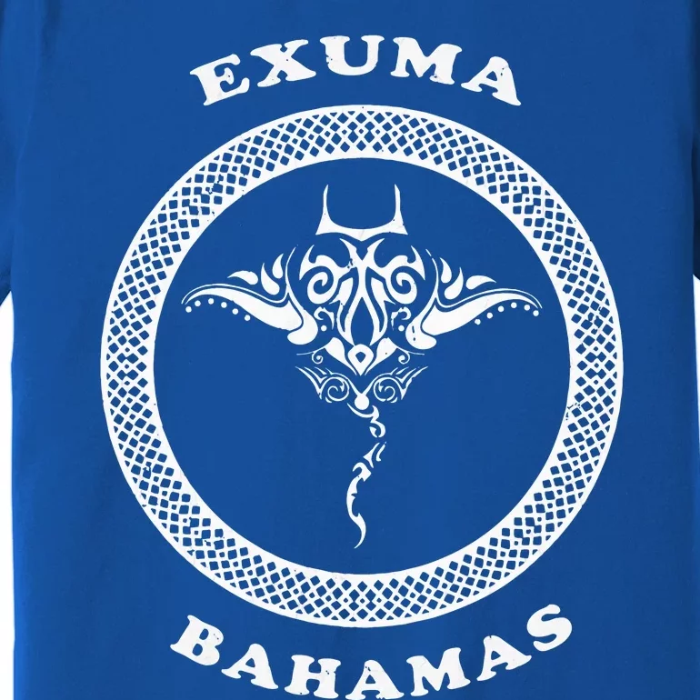 Exuma Islandsbahamas Tribal Stingray Vacation Premium T-Shirt