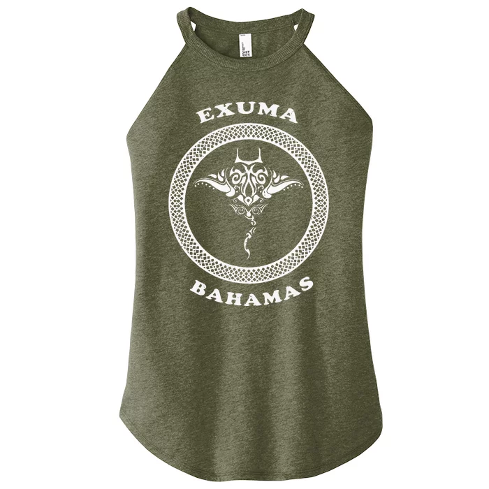 Exuma Islandsbahamas Tribal Stingray Vacation Women’s Perfect Tri Rocker Tank