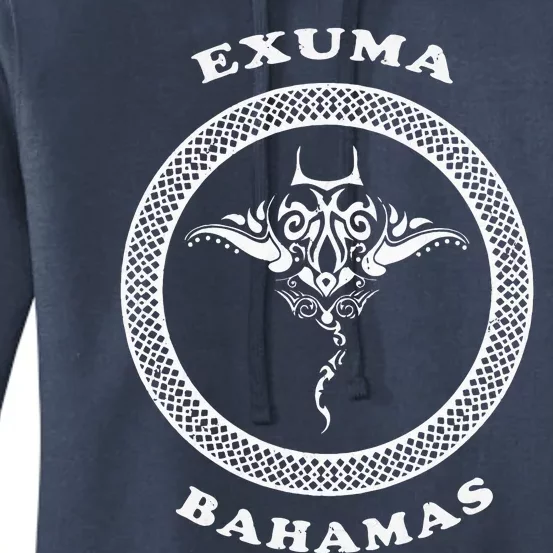 Exuma Islandsbahamas Tribal Stingray Vacation Women's Pullover Hoodie