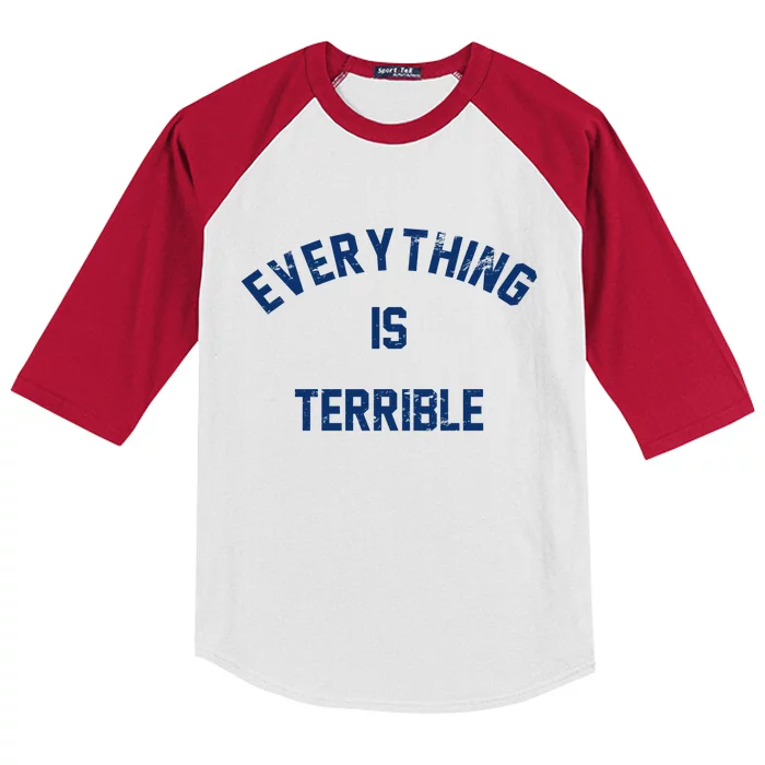 Everything Is Terrible Kids Colorblock Raglan Jersey